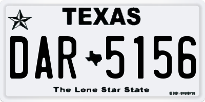 TX license plate DAR5156