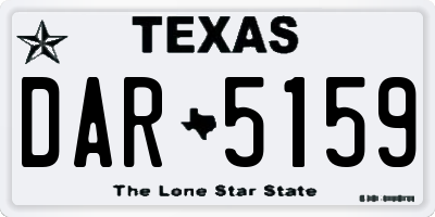 TX license plate DAR5159