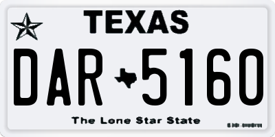 TX license plate DAR5160