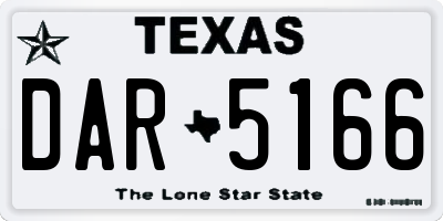 TX license plate DAR5166