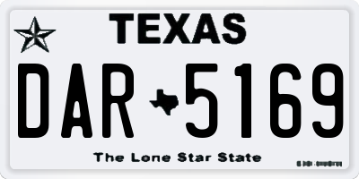 TX license plate DAR5169