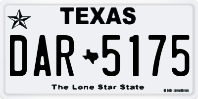 TX license plate DAR5175