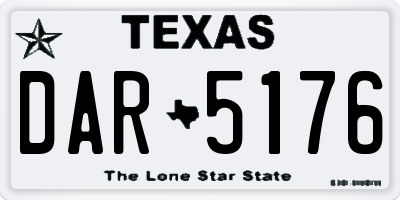 TX license plate DAR5176