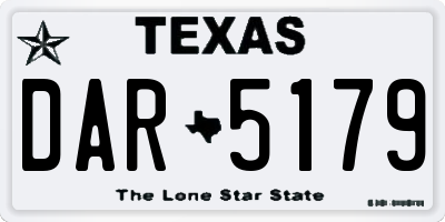 TX license plate DAR5179