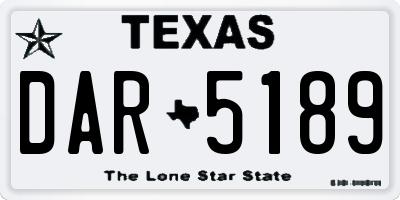 TX license plate DAR5189