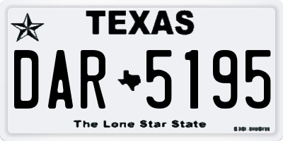 TX license plate DAR5195
