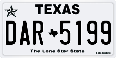 TX license plate DAR5199