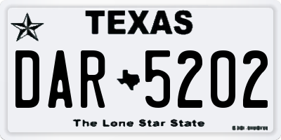 TX license plate DAR5202