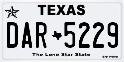 TX license plate DAR5229