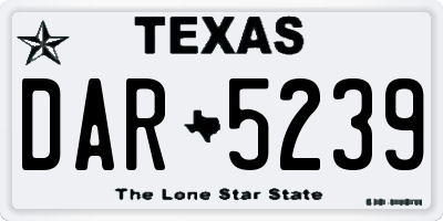 TX license plate DAR5239
