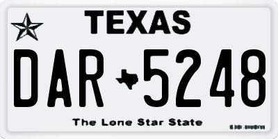 TX license plate DAR5248