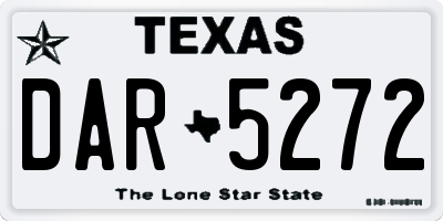 TX license plate DAR5272