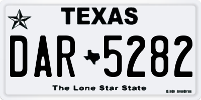 TX license plate DAR5282