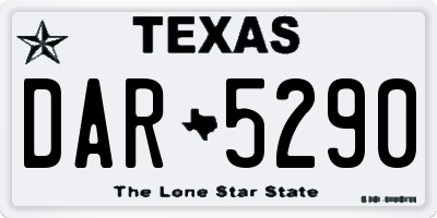 TX license plate DAR5290