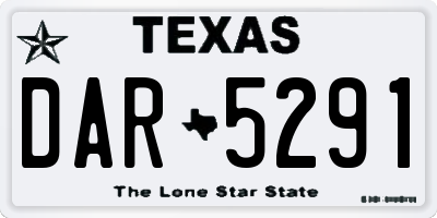 TX license plate DAR5291