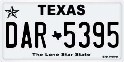 TX license plate DAR5395
