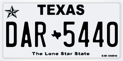 TX license plate DAR5440