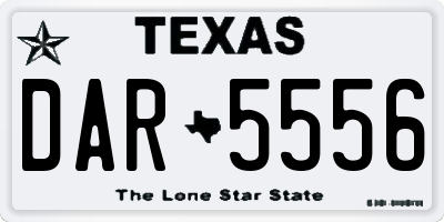 TX license plate DAR5556
