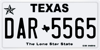 TX license plate DAR5565