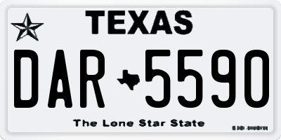 TX license plate DAR5590