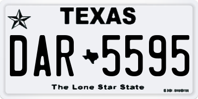 TX license plate DAR5595