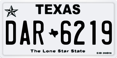 TX license plate DAR6219