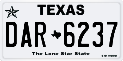 TX license plate DAR6237