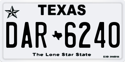 TX license plate DAR6240