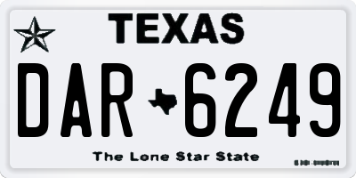 TX license plate DAR6249
