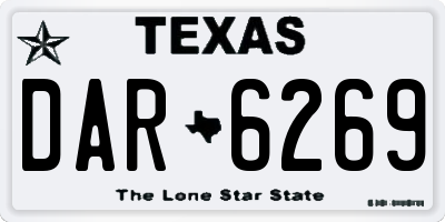 TX license plate DAR6269