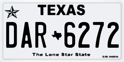 TX license plate DAR6272