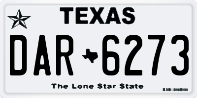 TX license plate DAR6273