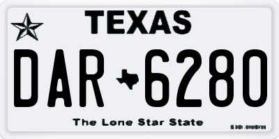 TX license plate DAR6280