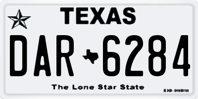 TX license plate DAR6284