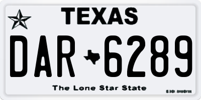 TX license plate DAR6289