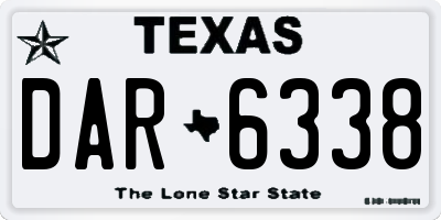 TX license plate DAR6338