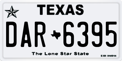 TX license plate DAR6395