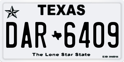 TX license plate DAR6409