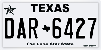 TX license plate DAR6427