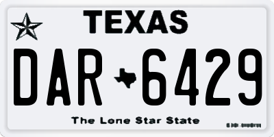 TX license plate DAR6429