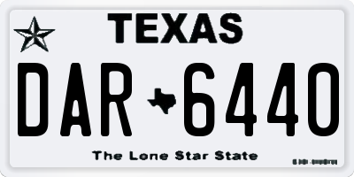 TX license plate DAR6440