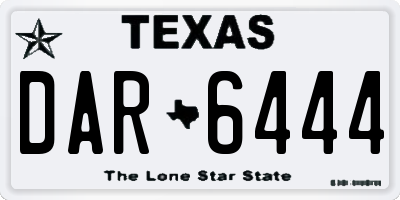 TX license plate DAR6444