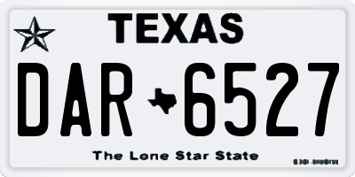 TX license plate DAR6527