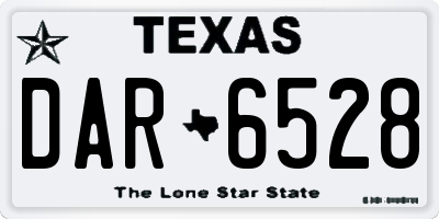 TX license plate DAR6528