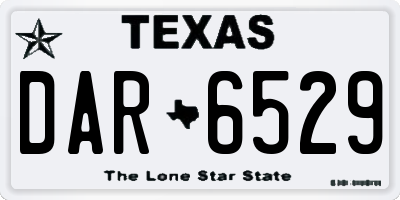 TX license plate DAR6529