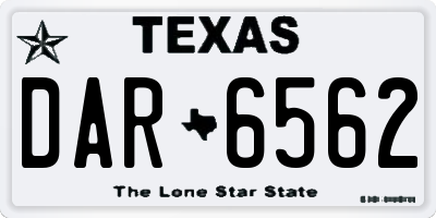 TX license plate DAR6562