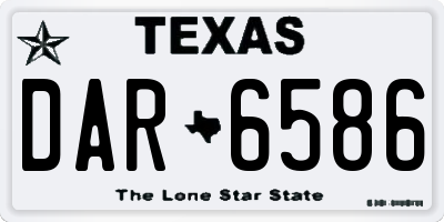 TX license plate DAR6586