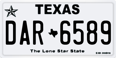 TX license plate DAR6589