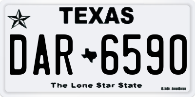TX license plate DAR6590