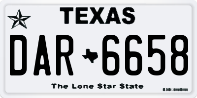 TX license plate DAR6658